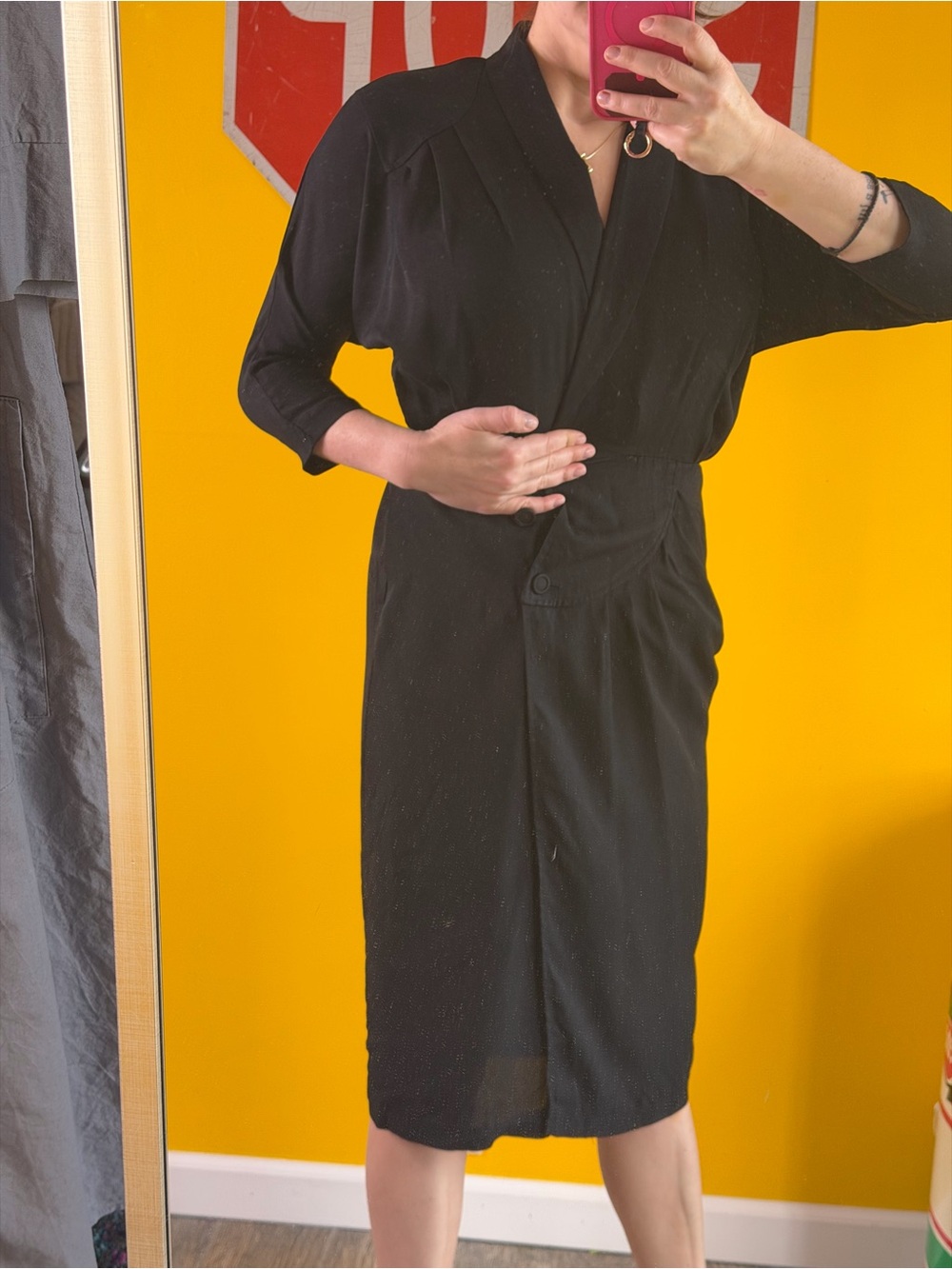 Vintage 90s All That Jazz Black Witchy Whimsigoth Dress size 5